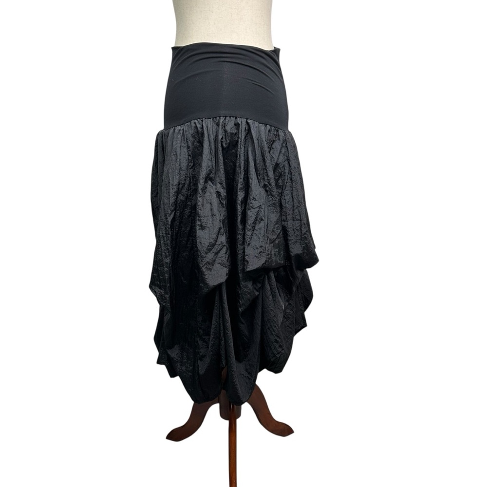 Baik Baik NWT Midi Skirt Black Tiered Whimsigoth Grunge S/M Hippie Witchy Artsy
